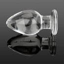 Transparent Wide Glass Dildo Anal Plug Stimulation Sex Toy