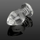 Transparent Wide Glass Dildo Anal Plug Stimulation Sex Toy