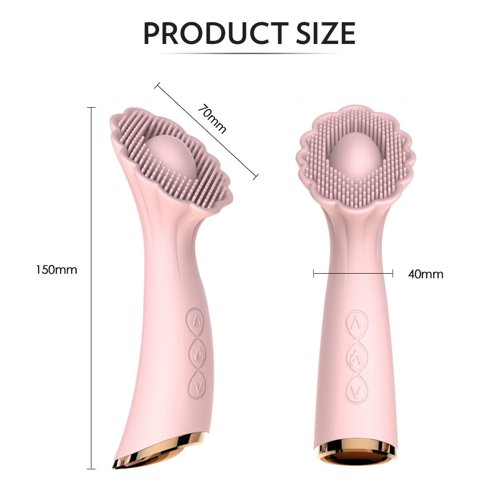 Horn Flower 7-Frequency Strong Heating Vibration Flirting Vibrator Weadultshop