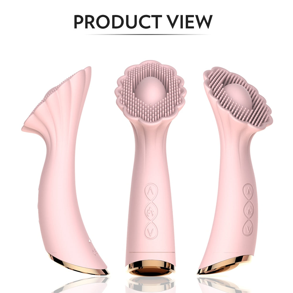 Horn Flower 7-Frequency Strong Heating Vibration Flirting Vibrator Weadultshop