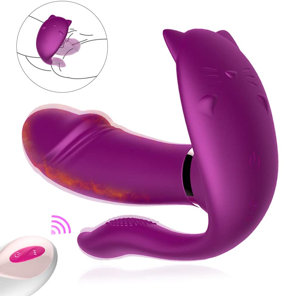 Remote Vibrator Heating Clitoris Dildo For Women - Adult Toys