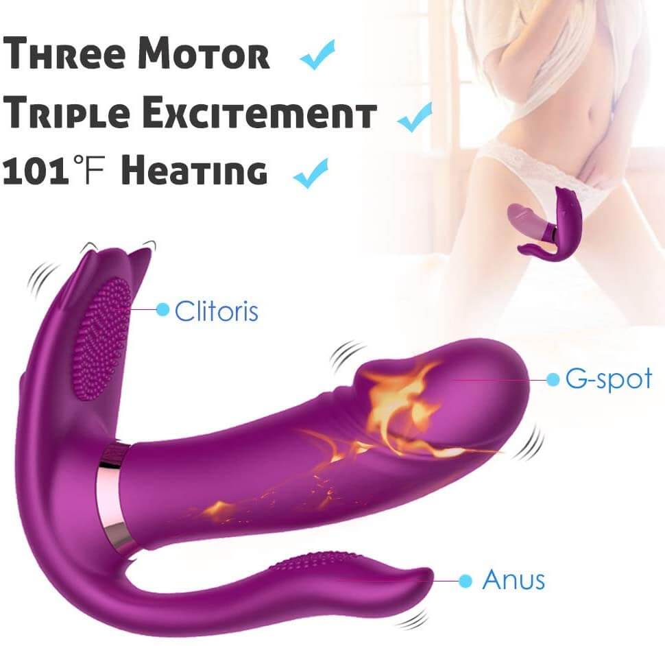 Remote Vibrator Heating Clitoris Dildo For Women - Adult Toys