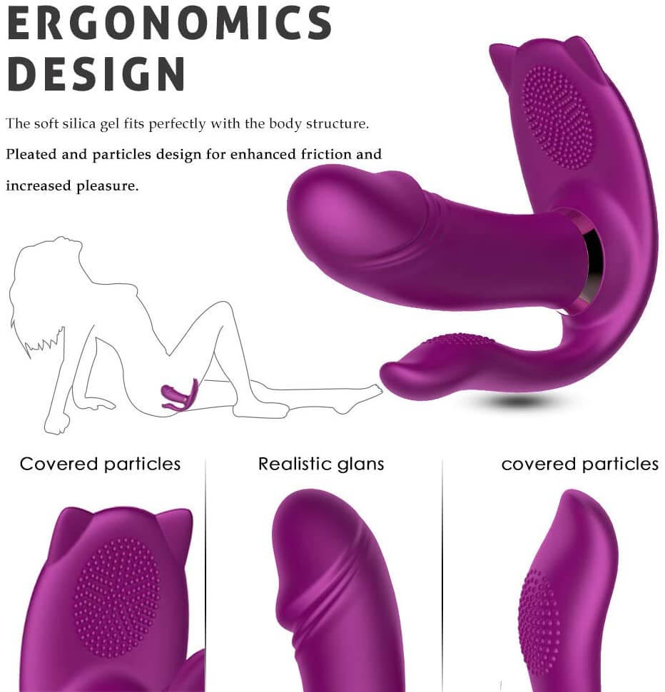 Remote Vibrator Heating Clitoris Dildo For Women - Adult Toys