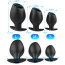 Silicone Hollow Anal Plug For Gay Anus Expanding Cleaning Bdsm Toys