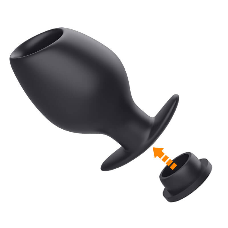 Silicone Hollow Anal Plug For Gay Anus Expanding Cleaning Bdsm Toys weadultshop