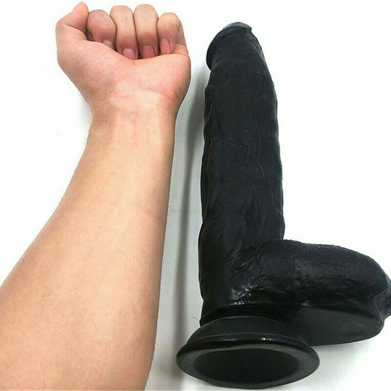 12 Inch Huge Dildo Powerful Suction Base Dong Soft Penis Toy - Adult Toys
