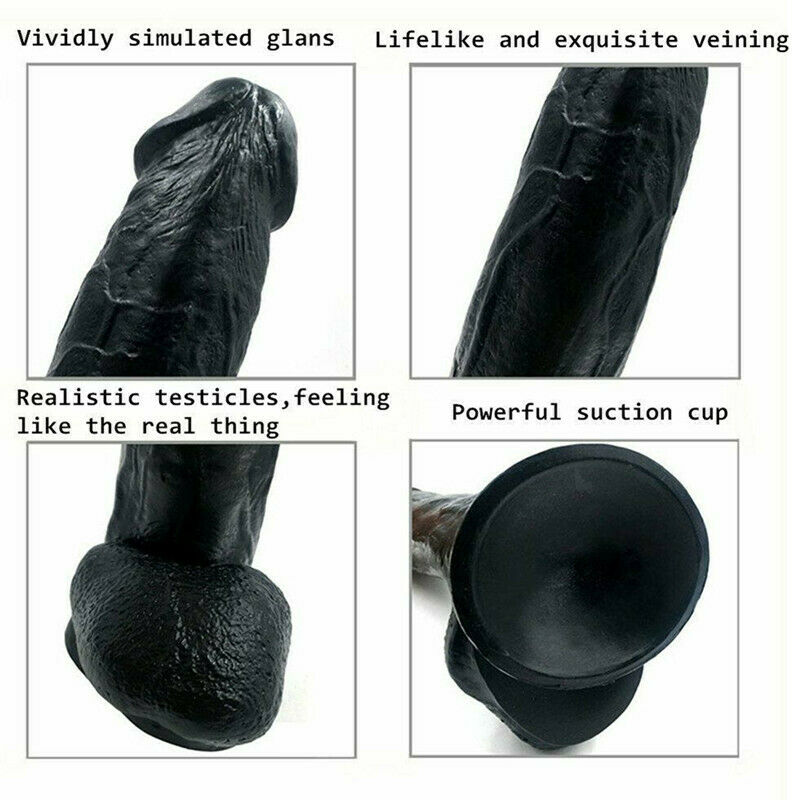 12 Inch Huge Dildo Powerful Suction Base Dong Soft Penis Toy - Adult Toys