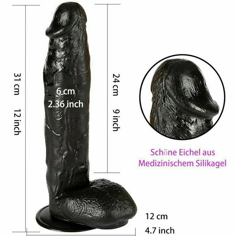 12 Inch Huge Dildo Powerful Suction Base Dong Soft Penis Toy - Adult Toys