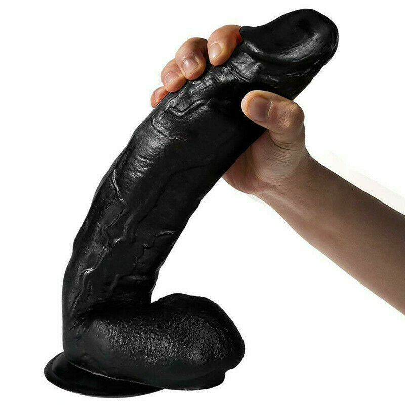 12 Inch Huge Dildo Powerful Suction Base Dong Soft Penis Toy - Adult Toys
