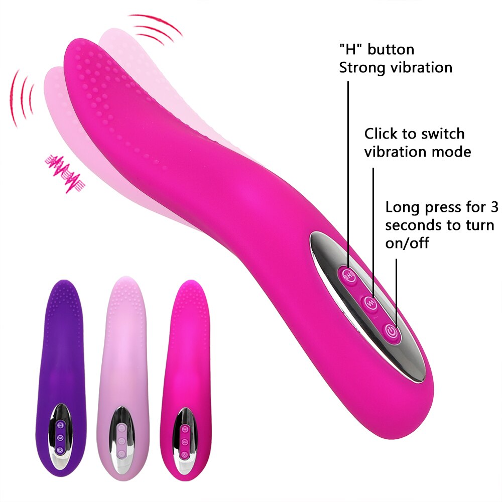 USB Charging Tongue Licking Oral Masturbation Vibrator