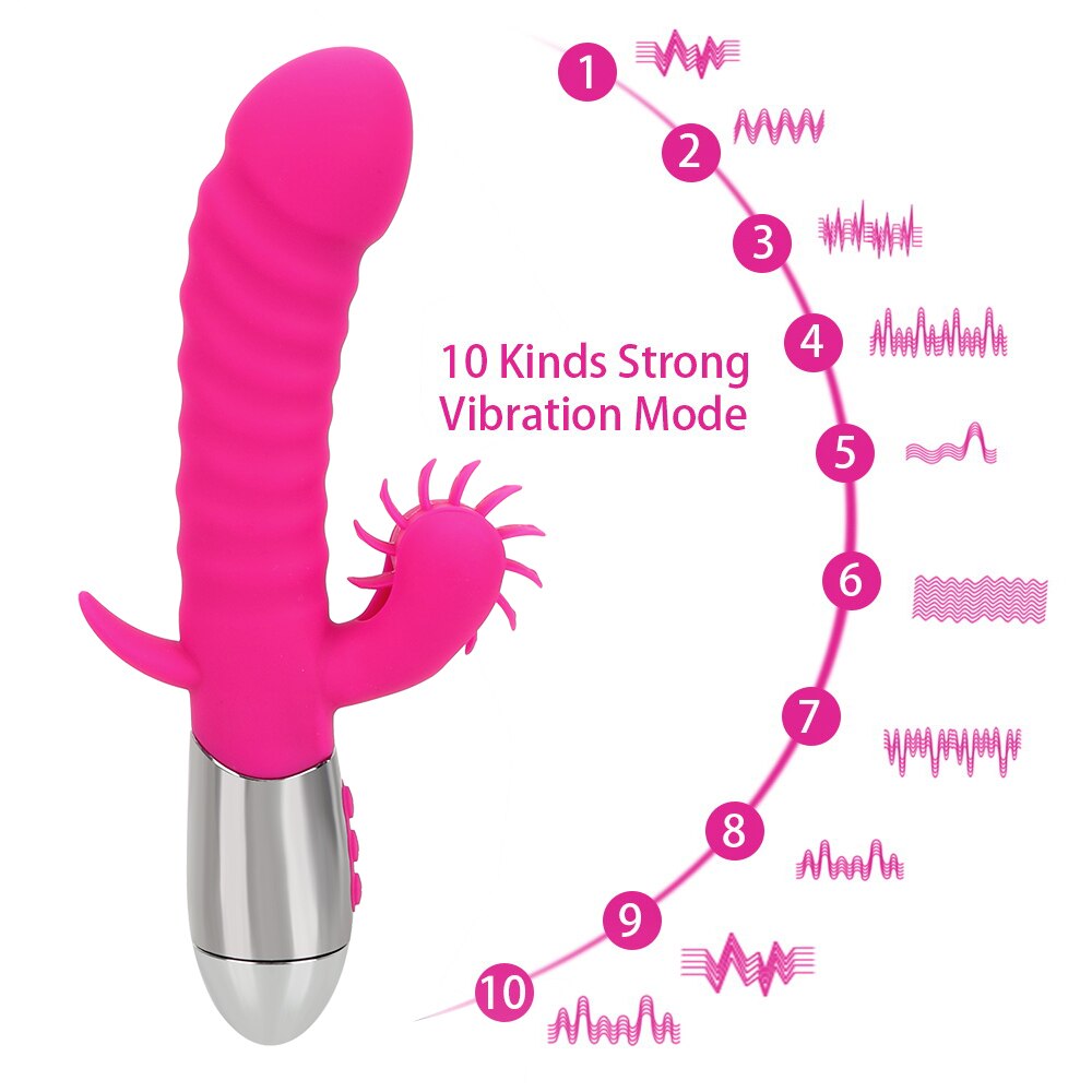 Leten Impact Smart Warming Tongue Rotation Licking Thrusting Vibrator Weadultshop
