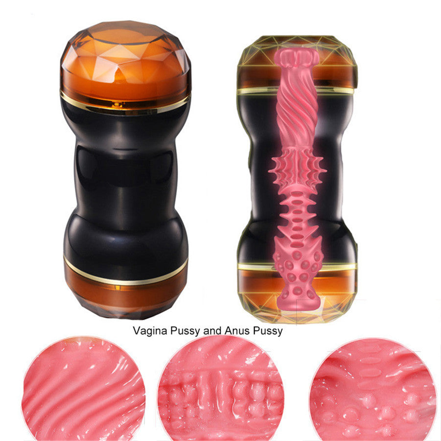 RENDS Japanese Dual Heads Masturbator Oral Pocket Pussy Asshole - Adult Toys