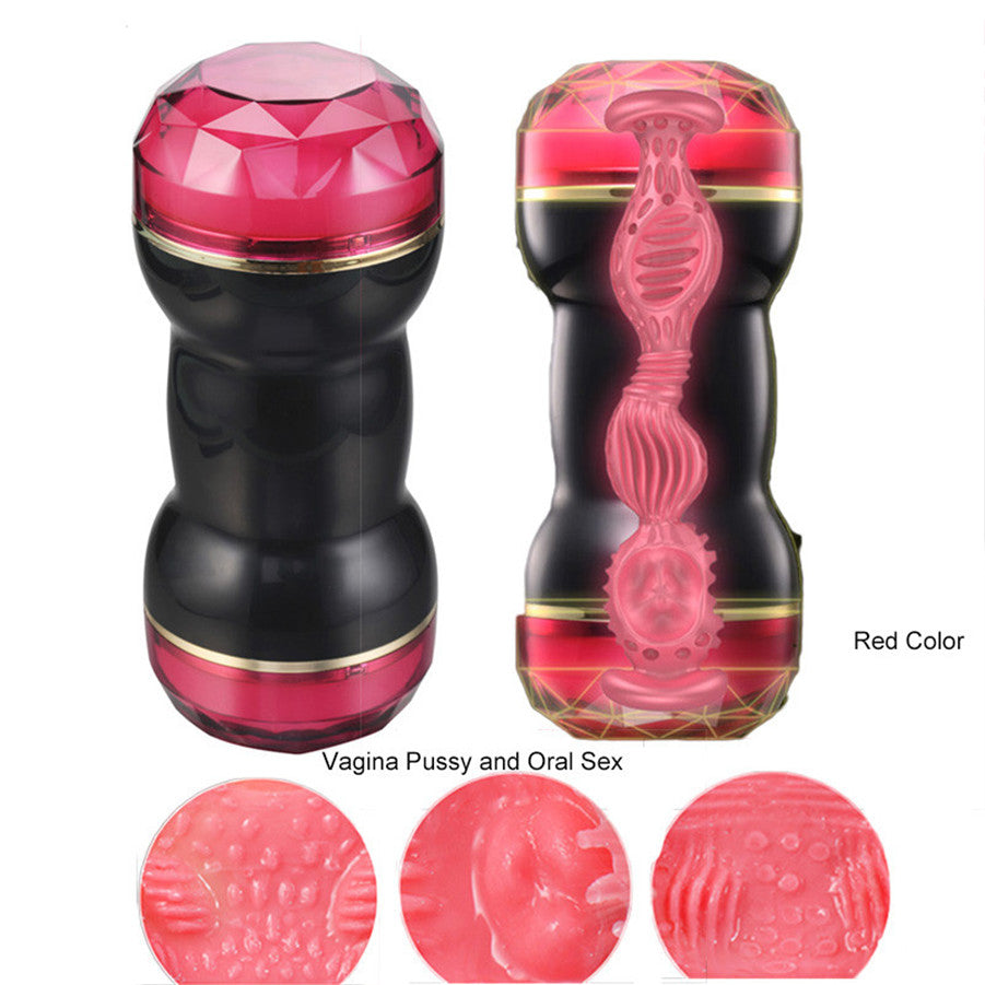 RENDS Japanese Dual Heads Masturbator Oral Pocket Pussy Asshole - Adult Toys