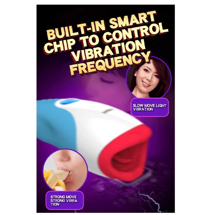 Leten Heating Thrusting Electric Tongue Suck Lick Male Masturbator - Adult Toys