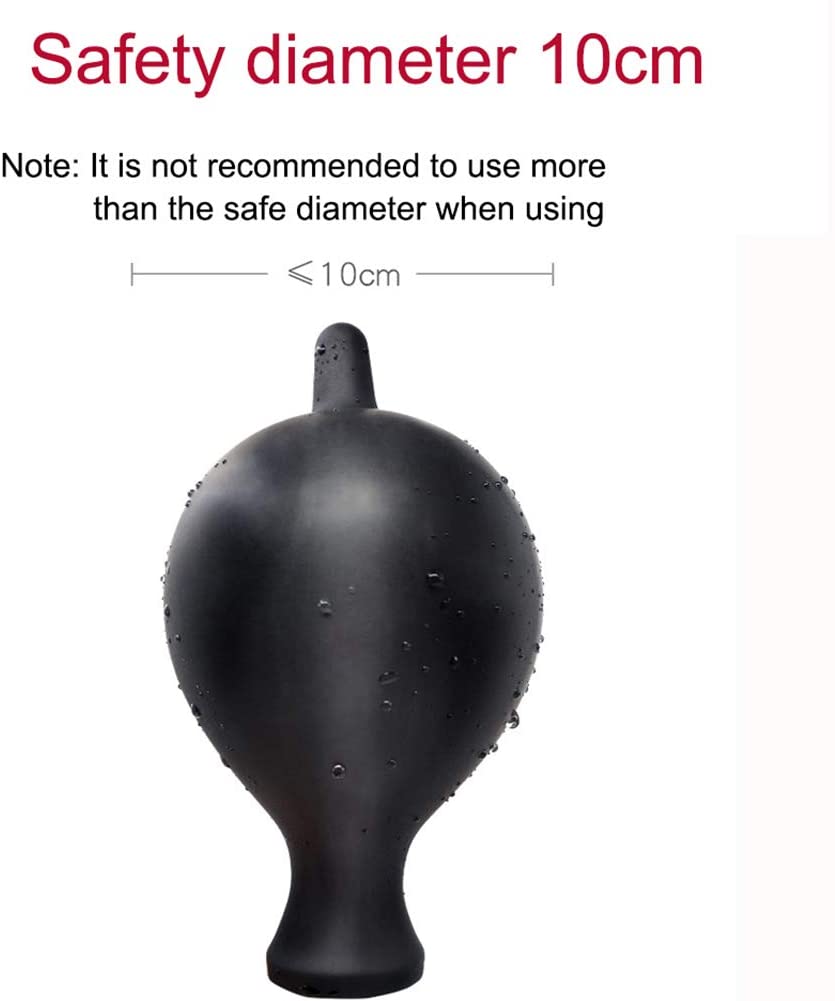 Vibration Inflatable Anal Plug Silicone Backyard Expansion SM Toy - Adult Toys