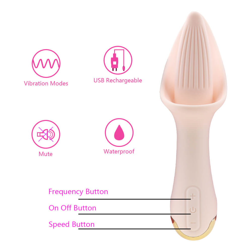 Silicone Long Tongue Clit Licking Vibrator For Women weadultshop