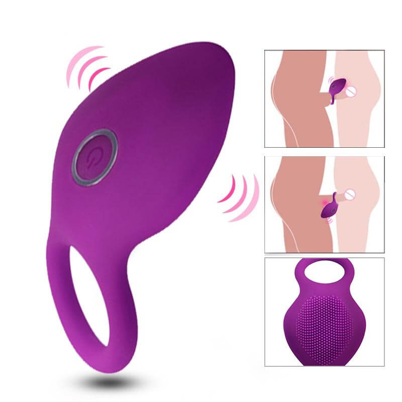 10 Frequency Clit Stimulation Penis Ring Vibrator Sex Toy 10 Frequency Clit Stimulation Penis Ring Vibrator Sex Toy