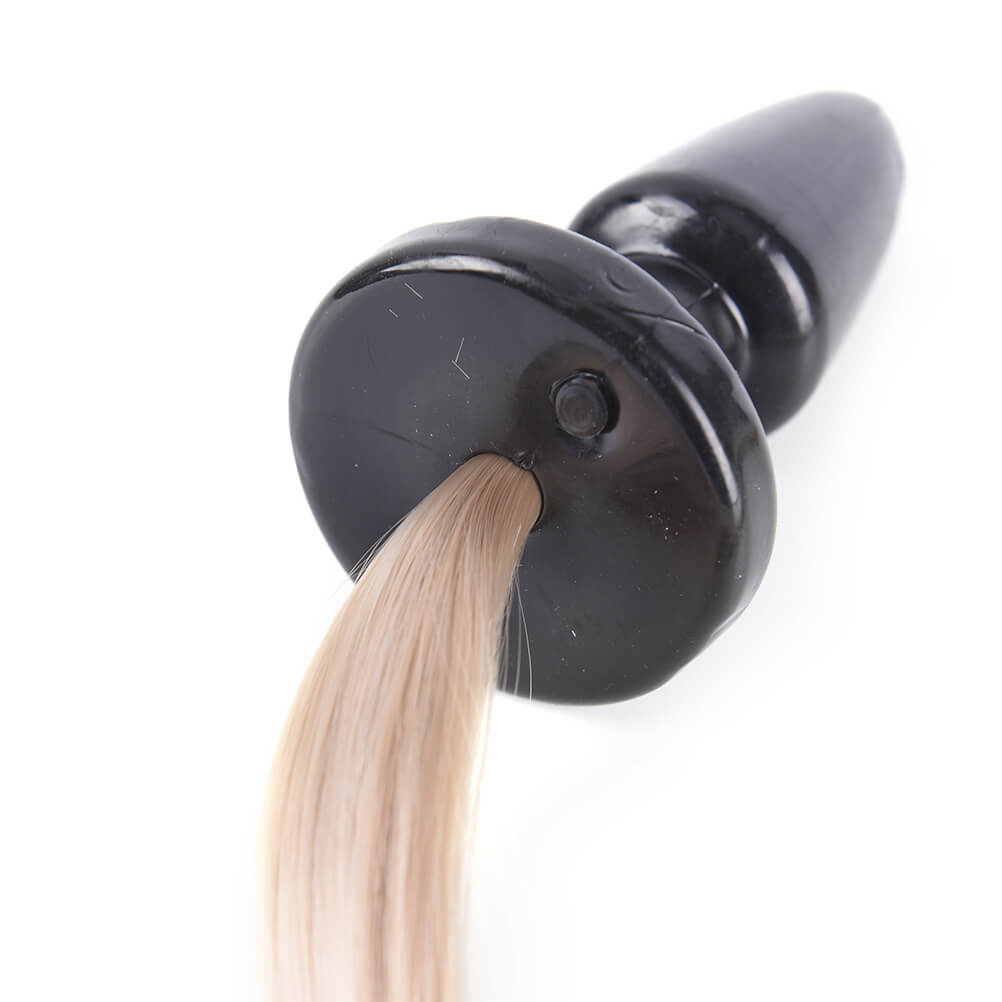 Long Blondie Pony Tail Silky Butt Plug For Animal Role Play Weadultshop