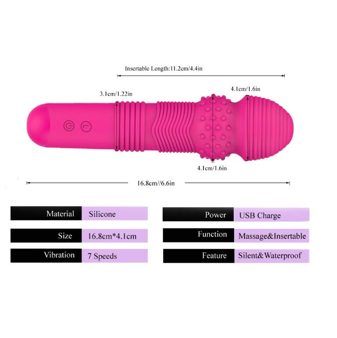 FAAK Magic AV Wand Massager Prostate Milking Device Clit Vibrator - Adult Toys