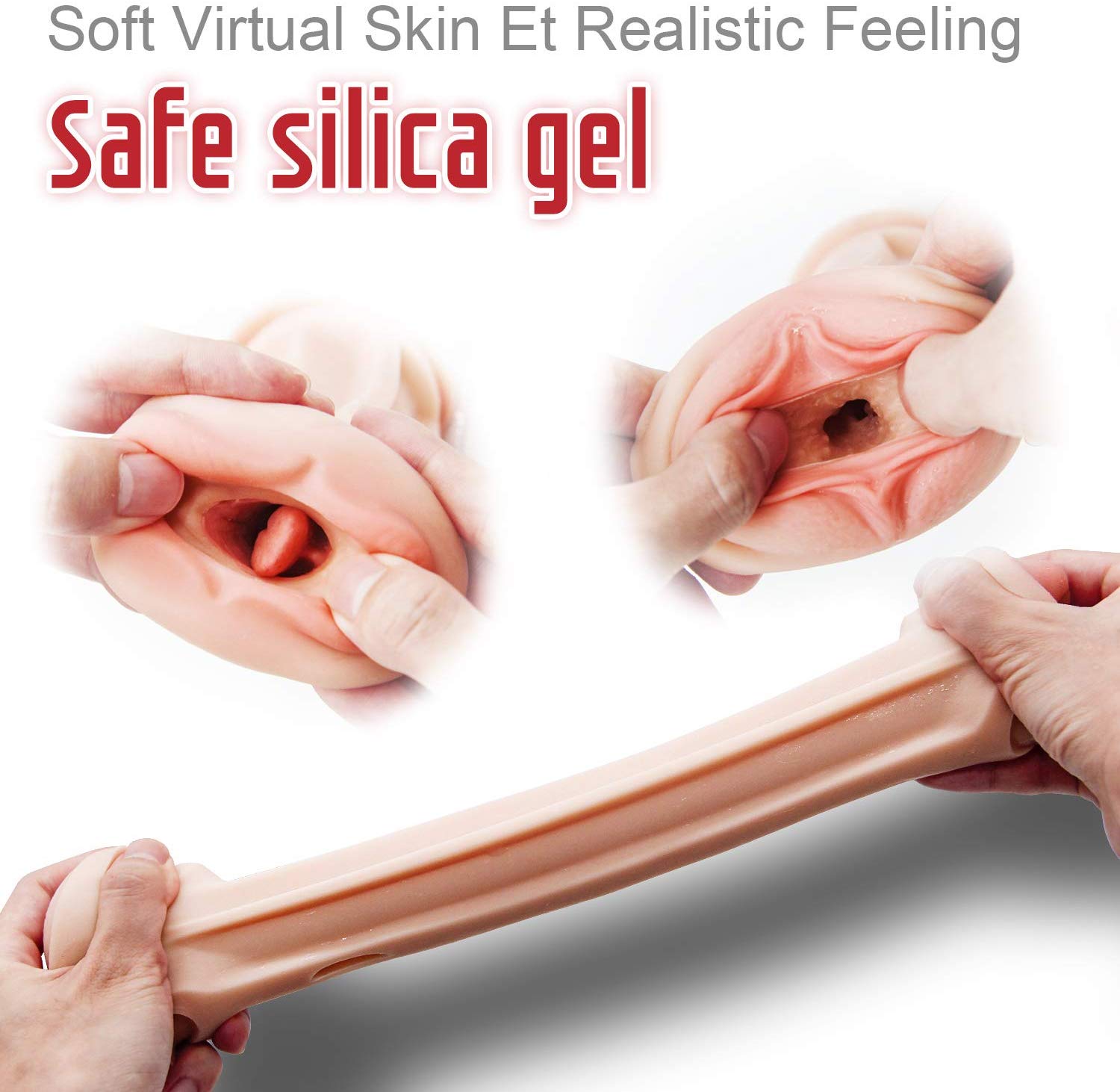 3D Realistic Double Head Automatic Masturbator - Adult Toys