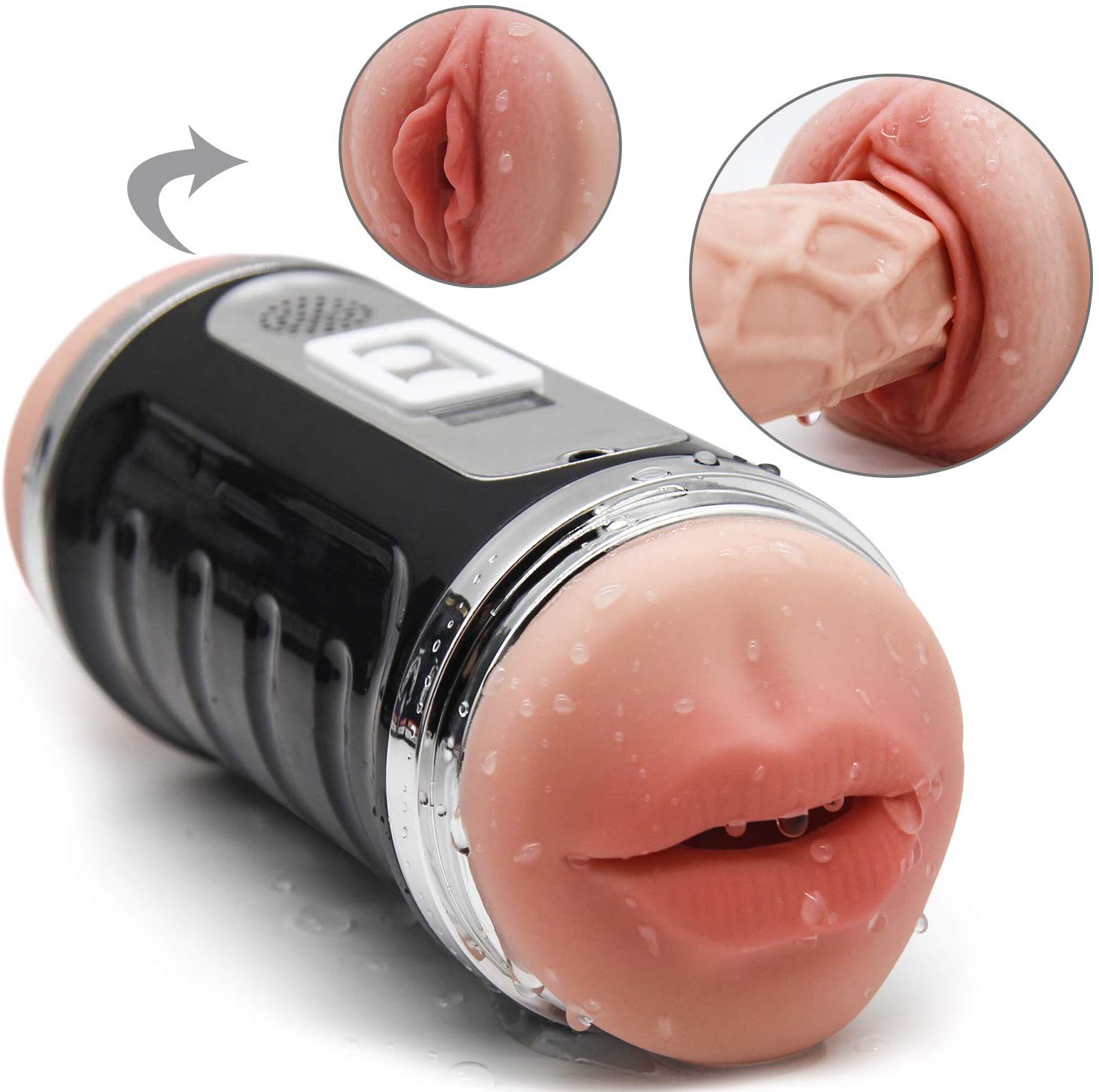 3D Realistic Double Head Automatic Masturbator - Adult Toys