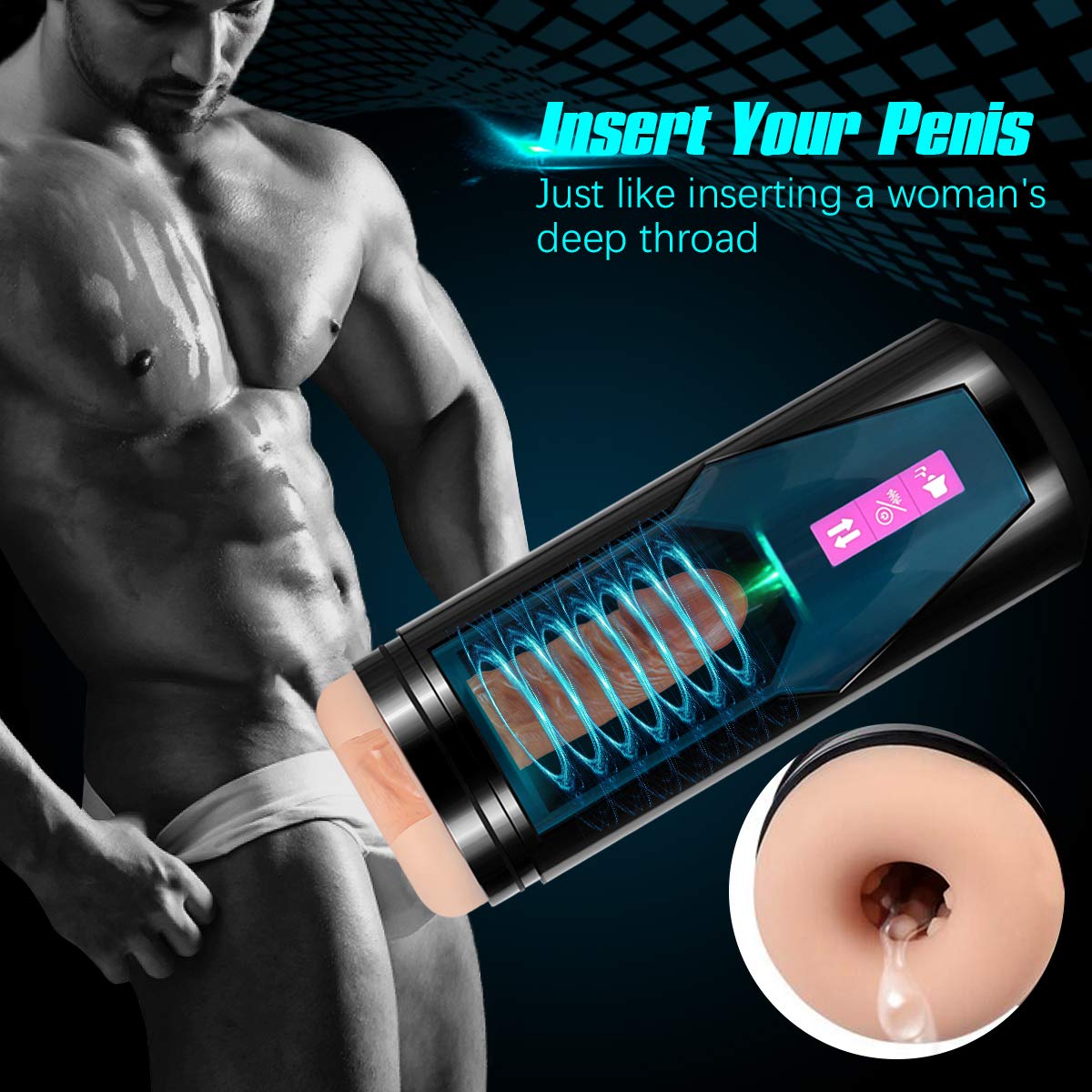 Automatic Stroker Toy Erotic Massage Penis Cock Trainer - Adult Toys