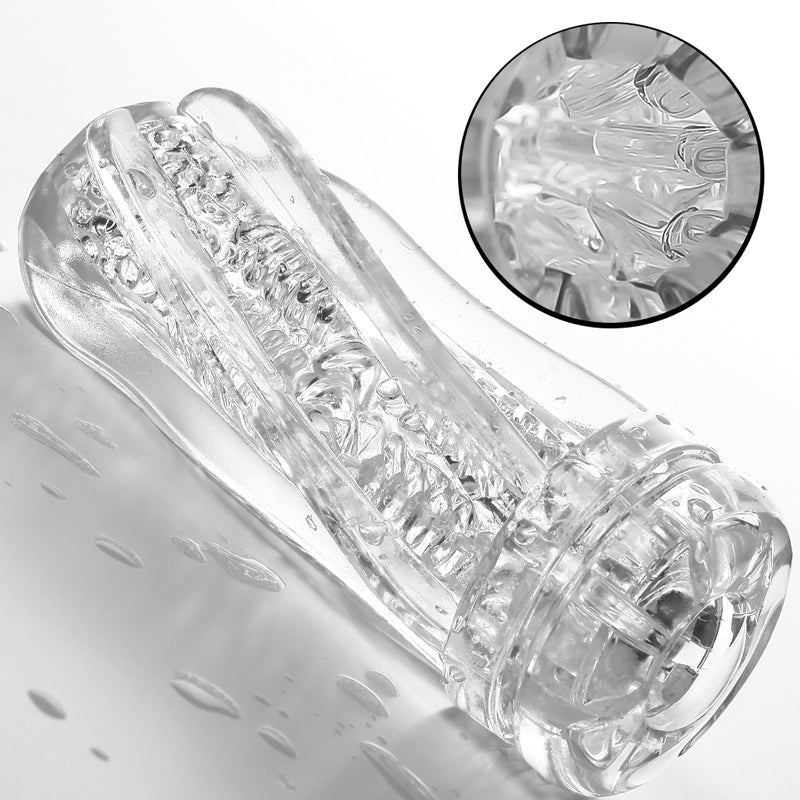 Transparent Endurance Exercise Vacuum Adult Male Masturbator - Adult Toys