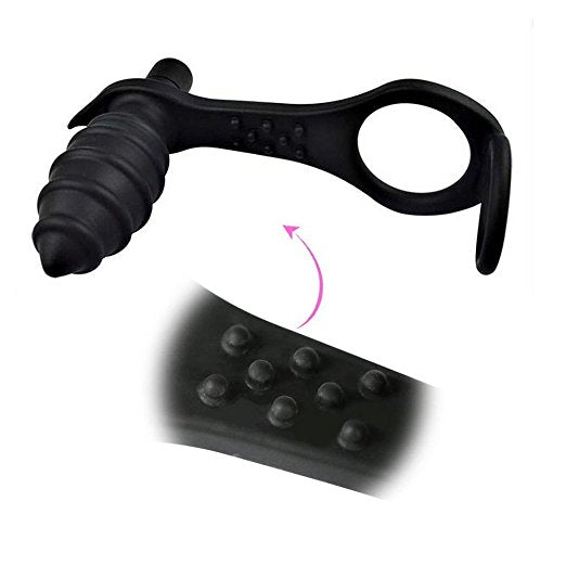 Double Rings Prostate Massager Waterproof Butt Plug - Adult Toys