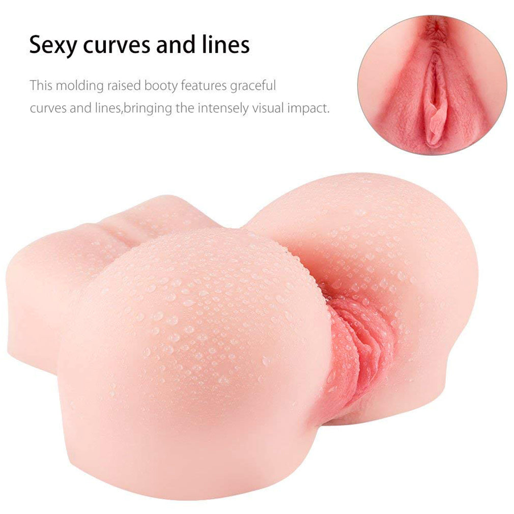 TPR Masturbator For Male 3D Realistic Big Ass Silicone Sex Dolls Vagina Pocket Pussy - Adult Toys