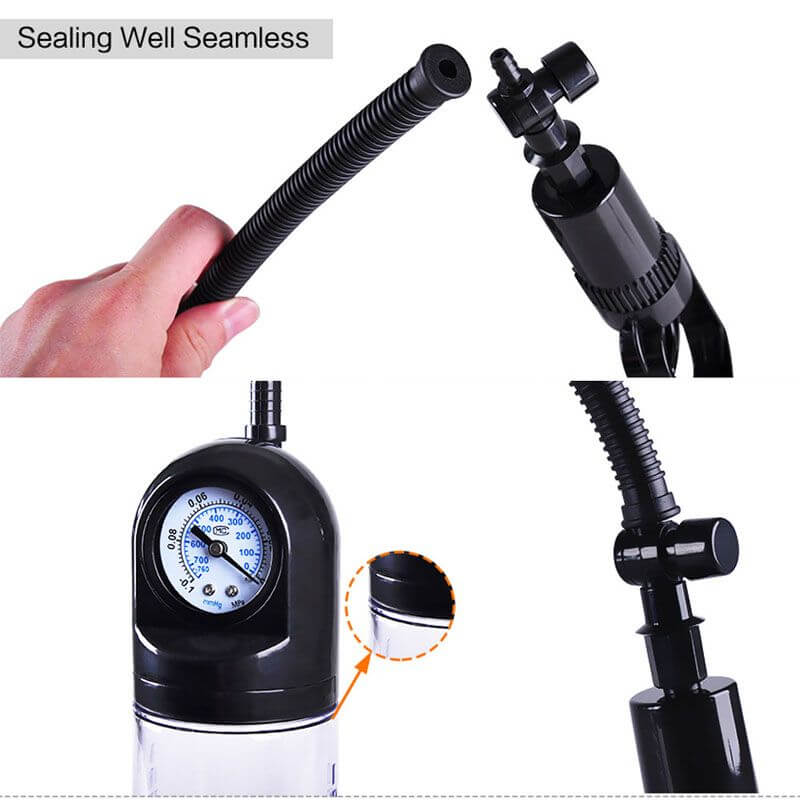 Transparent Cylinder Waterproof Penis Pump With Scale