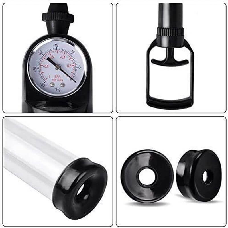 Transparent Cylinder Waterproof Penis Pump With Scale