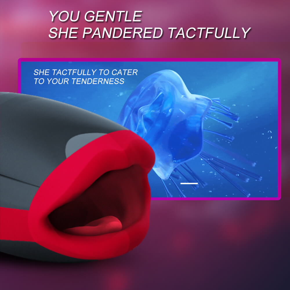 Oral Masturbator Heating Mouth Smart Induction Sex Toy weadultshop