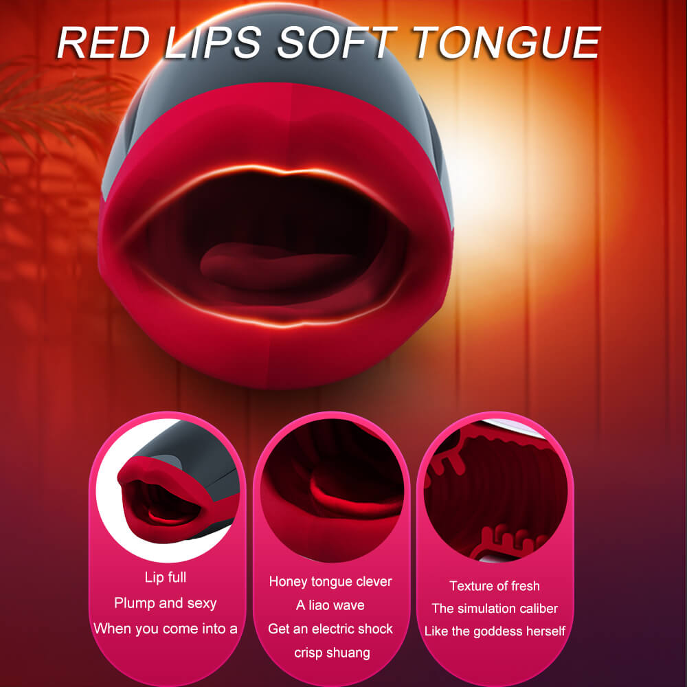 Oral Masturbator Heating Mouth Smart Induction Sex Toy weadultshop