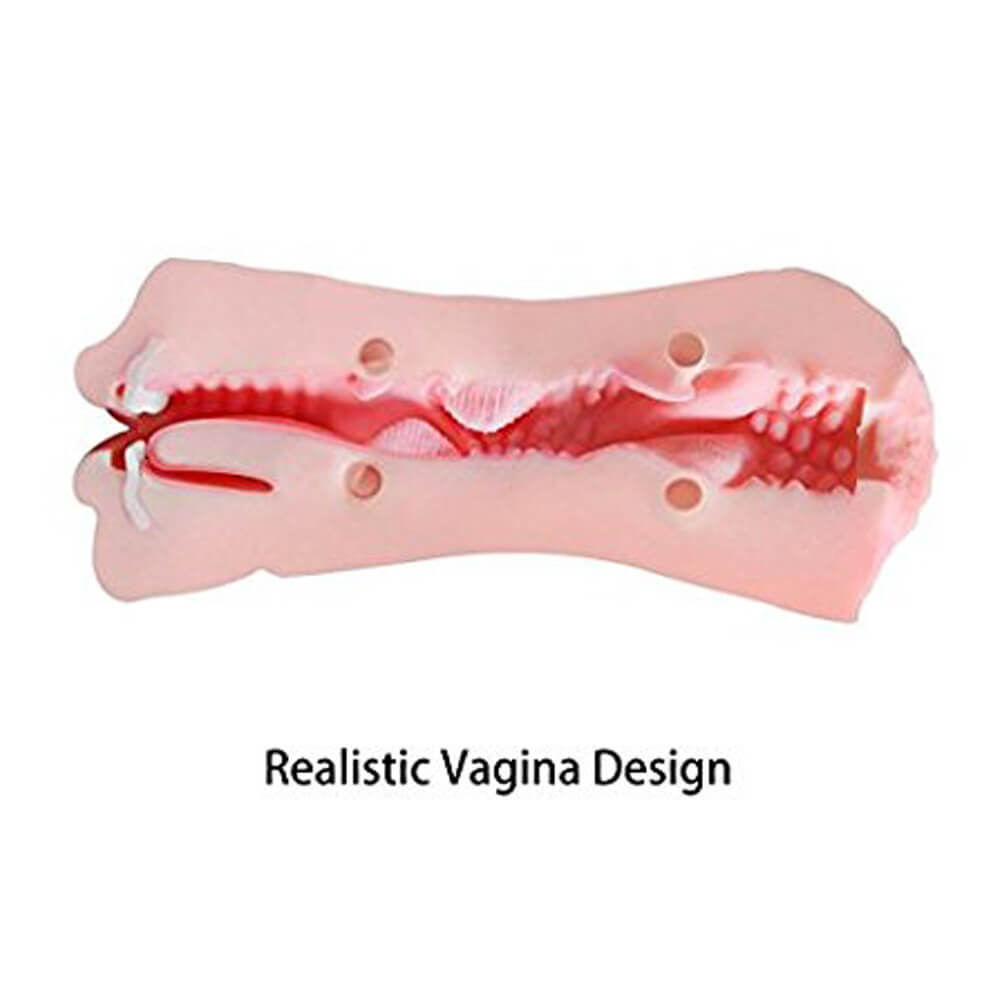 Dual Use Vagina Mouth Masturbator Realistic 3D Deep Throat Sex Toy - Adult Toys