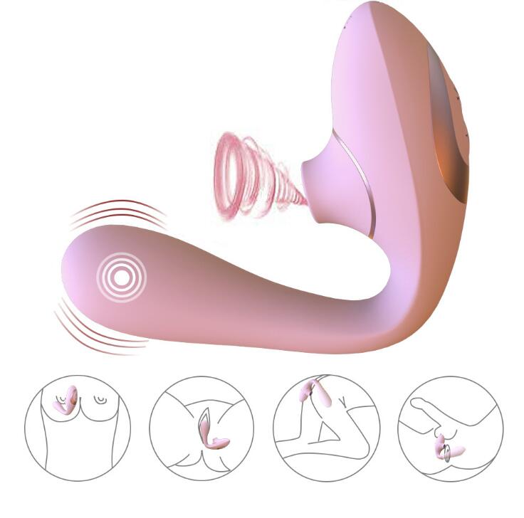Female Vaginal Sucking Breast Massaging 10 Modes Vibrator Weadultshop