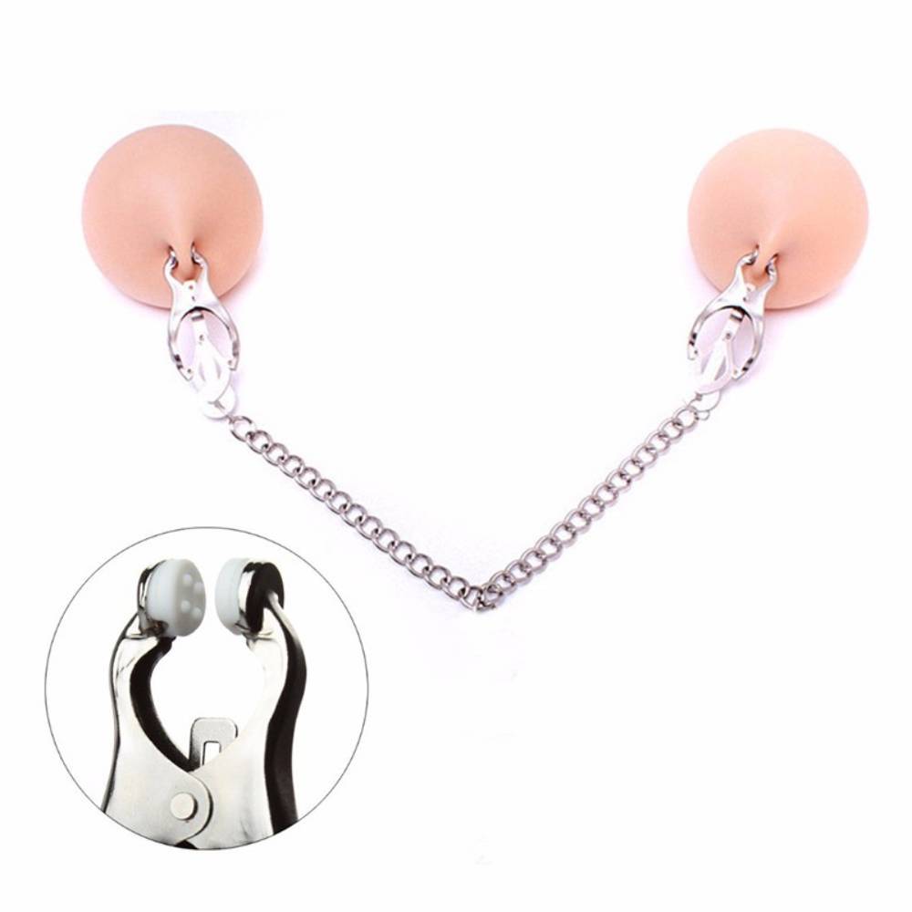 Stainless Steel Clover Nipple Clamp For Breast Stimulation Sex Toy
