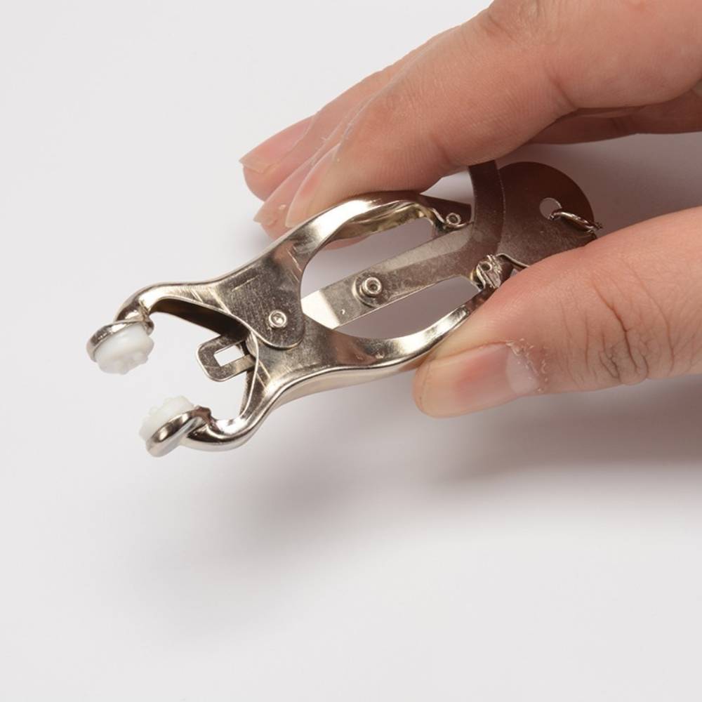 Stainless Steel Clover Nipple Clamp For Breast Stimulation Sex Toy