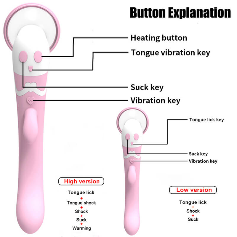 OMYSKY Tongue Sucking Licking Heating Oral Vibrator Sex Toy weadultshop