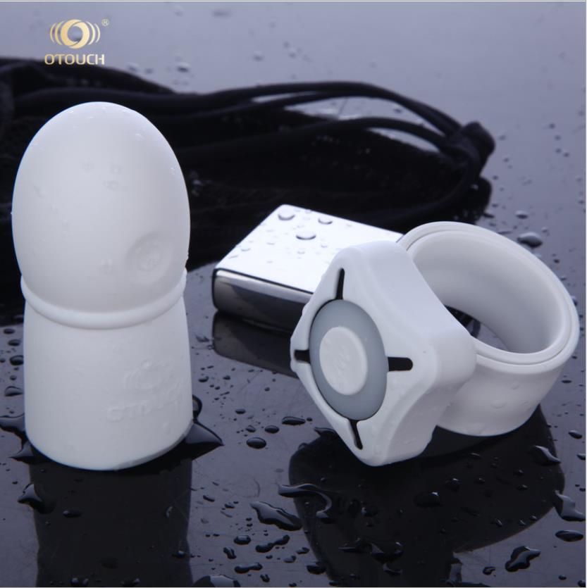Otouch Wireless Wearable Jump Egg Vibration Lasting Cock Sleeve - Adult Toys