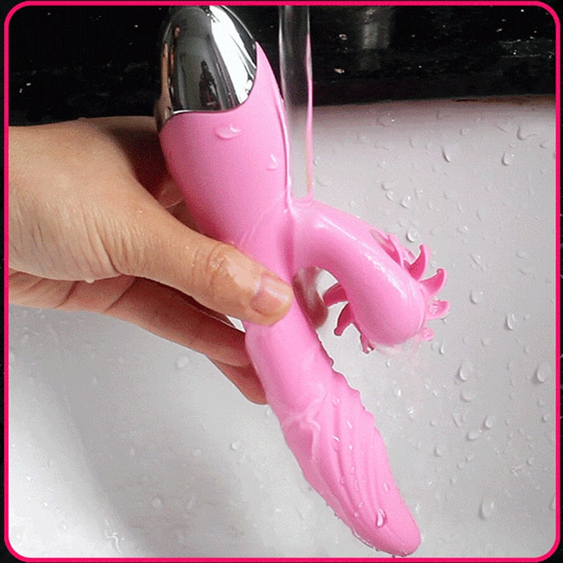 Dibe 5th Vagina Licking Thrusting Heating Double Vibrating Vibrator Weadultshop