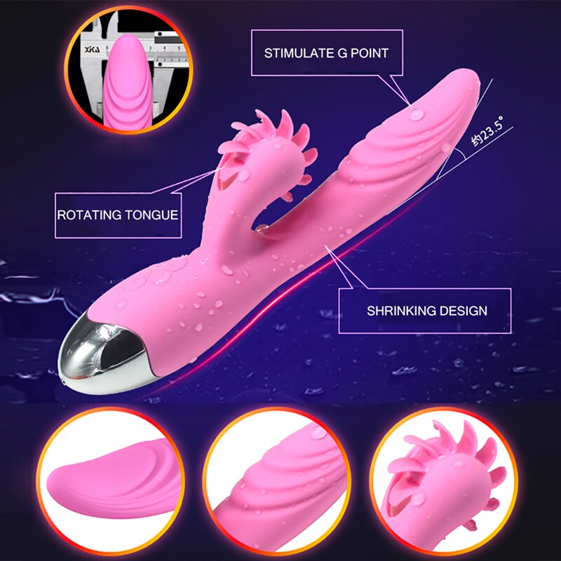 Dibe 5th Vagina Licking Thrusting Heating Double Vibrating Vibrator Weadultshop