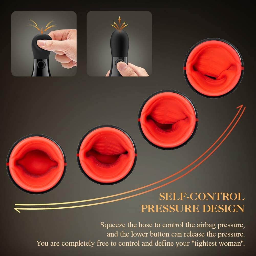 Clamping Vibrating Male Masturbator Cup With Adjustable Pump Best Sex Toys