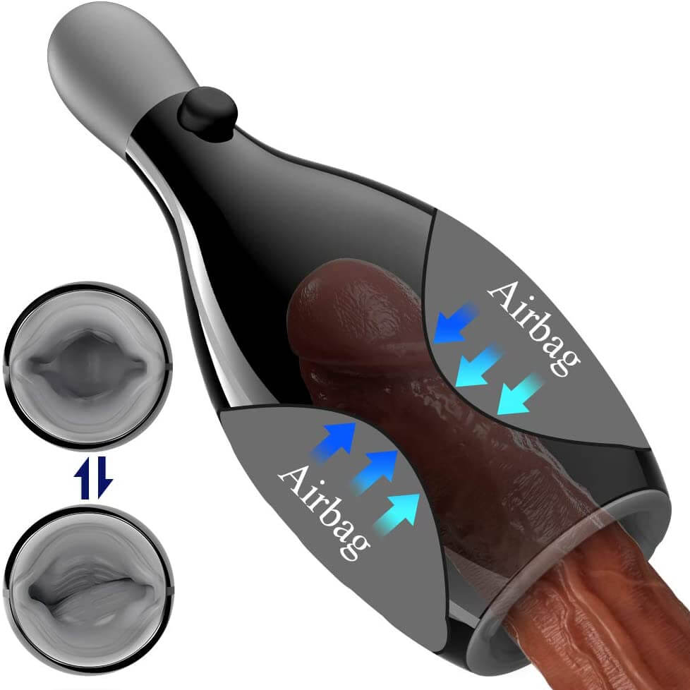 Clamping Vibrating Male Masturbator Cup With Adjustable Pump Best Sex Toys