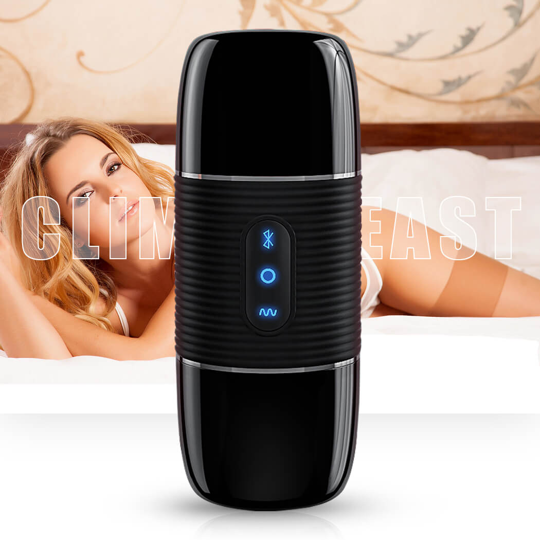 USB Charging 3D Stereo Sound Bluetooth Masturbator 8 Frequency Vibration Toy - Adult Toys