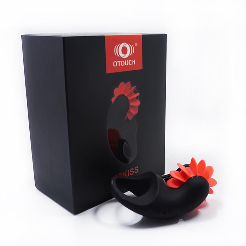 Otouch Penis Ring Electric Tongue Rotation Licking Pussy Massaging Toy - Adult Toys