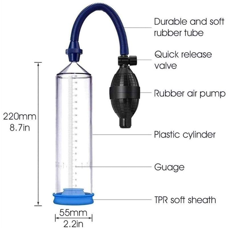 Transparent Cylinder Penis Pump With Air Ball