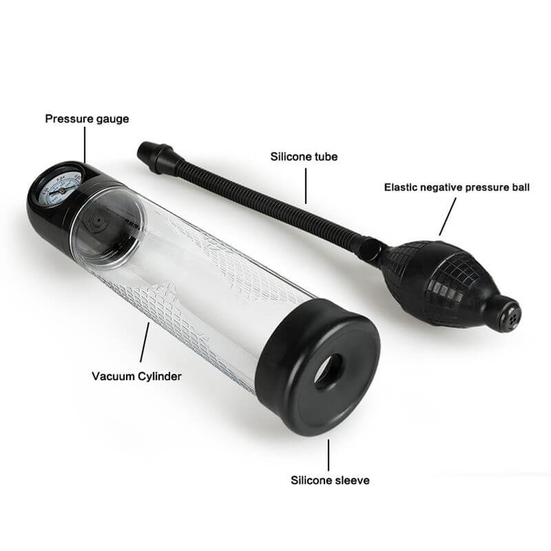 Vacuum Penis Pump With Pressure Ball For Men Penis Enlargement