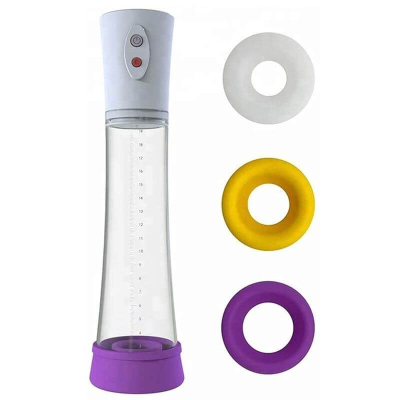 Penis Pump With Sleeve And Penis Rings For Masturbation