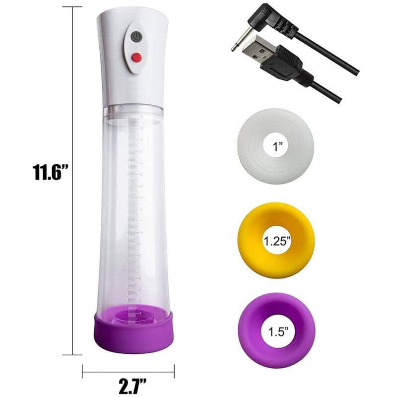 Penis Pump With Sleeve And Penis Rings For Masturbation