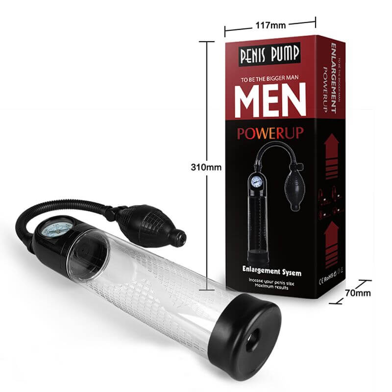 Vacuum Penis Pump With Pressure Ball For Men Penis Enlargement